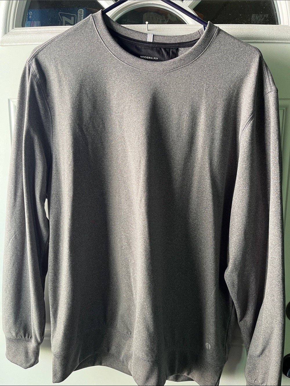 Kenneth Cole Men's Crewneck Sweatshirt in Charcoal Gray